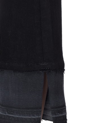 细节 - 点击放大 - RAG & BONE - Crop Flare拼接裤腿棉质牛仔喇叭裤