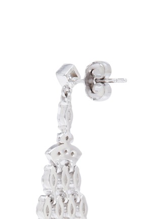 细节 - 点击放大 - CZ BY KENNETH JAY LANE - 'Deco' cubic zirconia chandelier earrings
