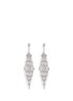 首图 - 点击放大 - CZ BY KENNETH JAY LANE - 'Deco' cubic zirconia chandelier earrings