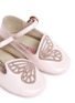 细节 - 点击放大 - SOPHIA WEBSTER - Bibi Butterfly Mini婴儿款翅膀刺绣真皮平底芭蕾鞋