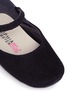 细节 - 点击放大 - SOPHIA WEBSTER - Chiara Mini婴儿款立体翅膀装饰绒面真皮平底芭蕾鞋