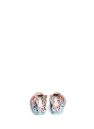 背面 - 点击放大 - SOPHIA WEBSTER - Chiara Leopard Mini幼儿款豹纹蝴蝶装饰平底芭蕾鞋