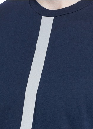 细节 - 点击放大 - BLACKBARRETT - 反光条纹胶印棉混莫代尔T恤