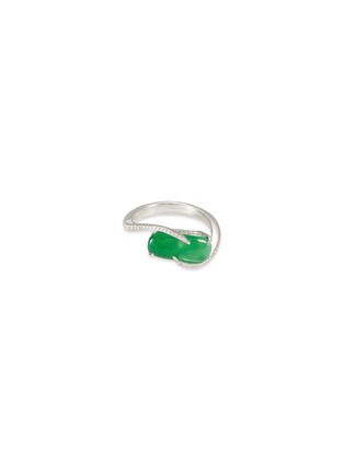 首图 - 点击放大 - SAMUEL KUNG - Diamond jadeite 18k white gold ring