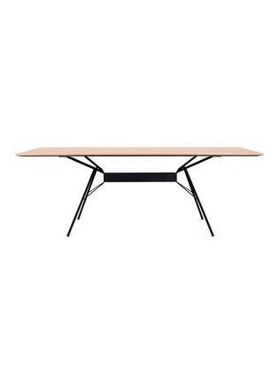 首图 –点击放大 - NOVEL CABINET MAKERS - Bridge金属桌腿橡木板餐桌－自然木色