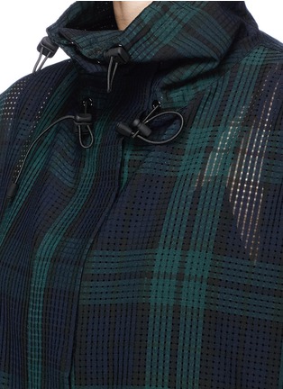 细节 - 点击放大 - PARTICLE FEVER - x The Woolmark Company 格纹长款夹克