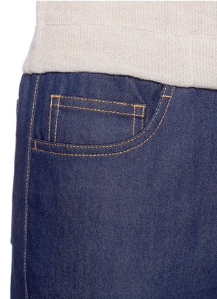 细节 - 点击放大 - FFIXXED STUDIOS - 针织裤腰低裆锥形牛仔裤