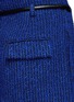 细节 - 点击放大 - 3.1 PHILLIP LIM - ORIGAMI人造皮革腰带粗花呢短裤