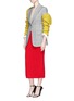 模特示范图 - 点击放大 - CALVIN KLEIN 205W39NYC - 羊毛混羊绒针织半身裙