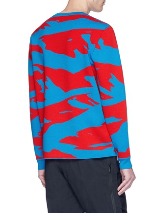 背面 - 点击放大 - AZTECH MOUNTAIN - 抽象图案拼色混羊毛针织衫