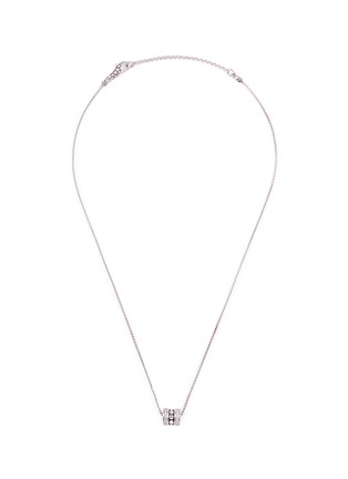 首图 - 点击放大 - JOHN HARDY - Diamond silver barrel pendant necklace