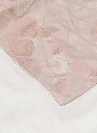 细节 –点击放大 - FRETTE - Romantic Aurea加大双人床花卉提花四件套－米色及烟粉色