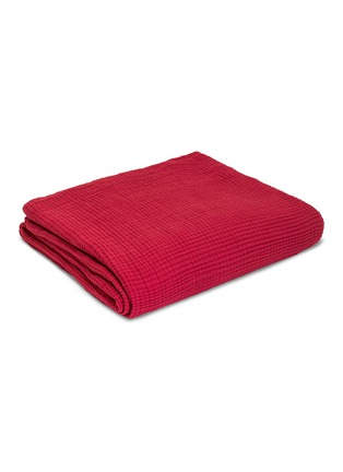 首图 –点击放大 - SOCIETY LIMONTA - Free New格纹压花纯棉床罩－樱桃红色
