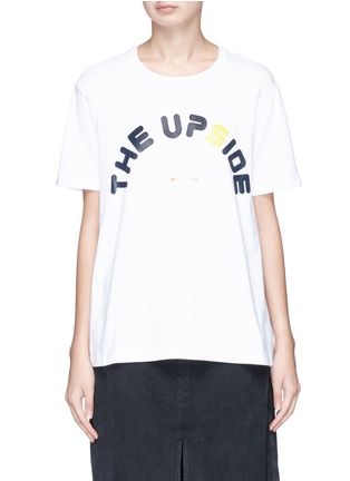 首图 - 点击放大 - THE UPSIDE - White Swing品牌标志图案T恤