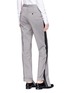 背面 - 点击放大 - NEIL BARRETT - 不对称设计条纹布饰西服裤