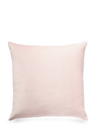 首图 –点击放大 - LANE CRAWFORD - 纯棉天鹅绒方形靠垫－粉红色