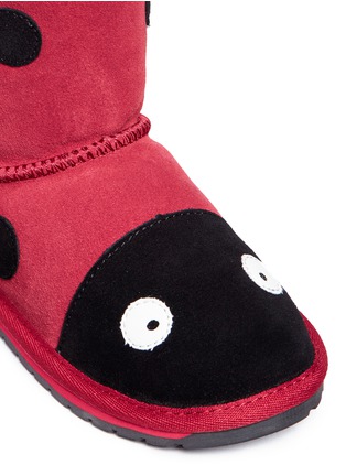 细节 - 点击放大 - EMU AUSTRALIA - Ladybird儿童款瓢虫造型绒面羊皮短靴