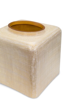  - LABRAZEL - Woven搪瓷编织纹理玻璃纸巾盒－金色