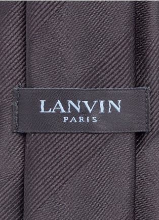 细节 - 点击放大 - LANVIN - 暗斜纹真丝领带