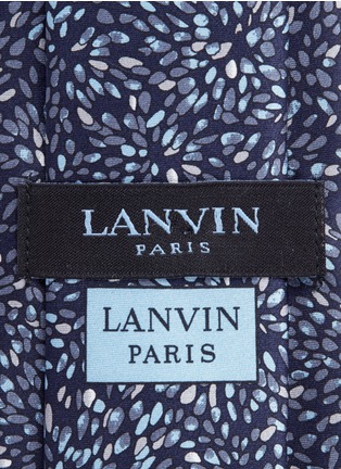 细节 - 点击放大 - LANVIN - 花卉图案真丝领带