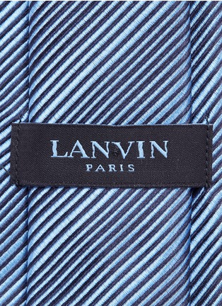 细节 - 点击放大 - LANVIN - 斜纹压花真丝领带