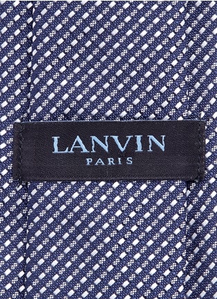 细节 - 点击放大 - LANVIN - 几何图案提花真丝领带
