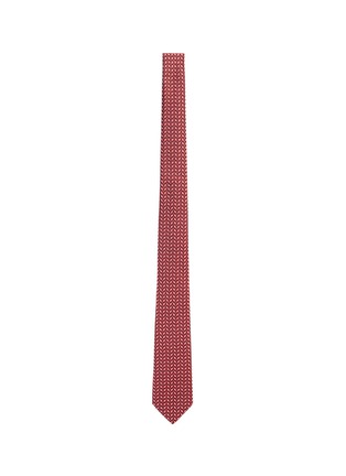 首图 - 点击放大 - LANVIN - 几何格纹提花真丝领带