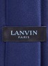 细节 - 点击放大 - LANVIN - 纯色真丝领带