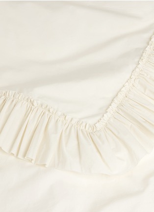 细节 –点击放大 - LANE CRAWFORD - 有机棉床罩套装－象牙白色