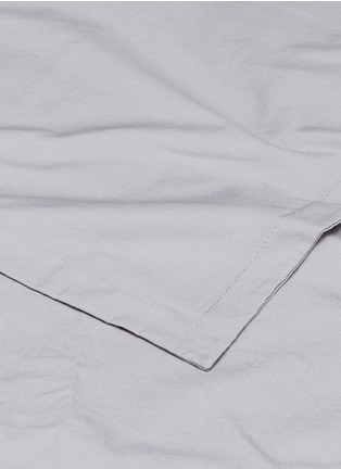 细节 –点击放大 - LANE CRAWFORD - 有机棉床品四件套（特大双人床）－灰色