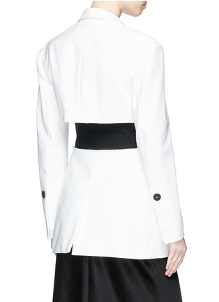 背面 - 点击放大 - PROENZA SCHOULER - 拼接设计斜纹布西服夹克