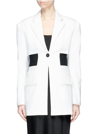 首图 - 点击放大 - PROENZA SCHOULER - 拼接设计斜纹布西服夹克