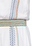 细节 - 点击放大 - ALICE + OLIVIA - Jolene条纹刺绣皱面连衣裙