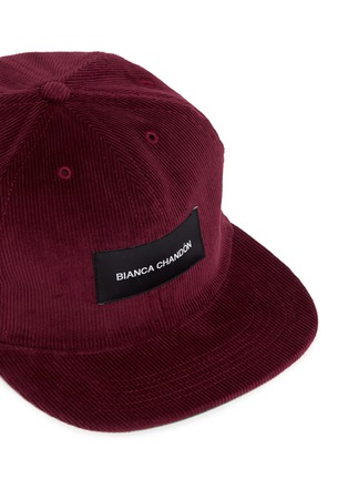 细节 - 点击放大 - Bianca Chandôn - 品牌标志灯芯绒棒球帽