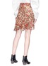 背面 - 点击放大 - ISABEL MARANT - Ferna荷叶边花卉包裹式绉绸半身裙