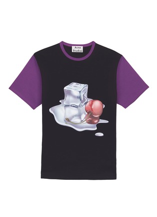 首图 - 点击放大 - ACNE STUDIOS - Nite中性款冰块及樱桃图案拼色T恤