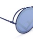 细节 - 点击放大 - FENDI - Run Away反光镜片圆框太阳眼镜