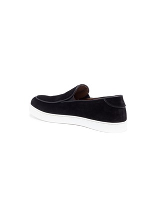 细节 - 点击放大 - GIANVITO ROSSI - Suede skate slip-ons