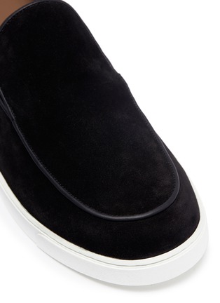 细节 - 点击放大 - GIANVITO ROSSI - Suede skate slip-ons