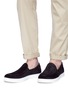 模特儿示范图 - 点击放大 - GIANVITO ROSSI - Suede skate slip-ons