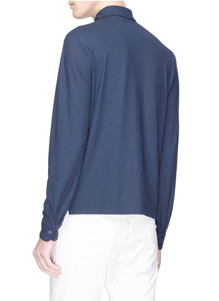 背面 - 点击放大 - INCOTEX - 纯棉长袖polo衫