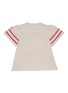 模特儿示范图 - 点击放大 - MONCLER - Maglia儿童款条纹点缀褶裥T恤