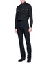 模特儿示范图 - 点击放大 - CALVIN KLEIN 205W39NYC - 品牌名称高领纯棉上衣