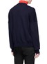 背面 - 点击放大 - CALVIN KLEIN 205W39NYC - 品牌地址刺绣羊绒针织衫
