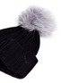 细节 - 点击放大 - ISLA - 儿童款狐毛球针织帽