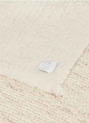 细节 –点击放大 - L'OBJET - Seville羊毛混马海毛毛毯－象牙白色