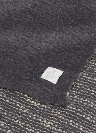 细节 –点击放大 - L'OBJET - Seville羊毛混马海毛毛毯－灰色