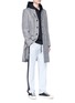 模特儿示范图 - 点击放大 - ACNE STUDIOS - Mawin Prince平驳领格伦格纹长款大衣