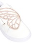 细节 - 点击放大 - SOPHIA WEBSTER - Bibi Low Top Mini幼儿款蝴蝶刺绣小牛皮运动鞋
