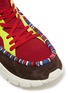细节 - 点击放大 - VALENTINO GARAVANI - Heroes Tribe真皮拼接针织运动鞋